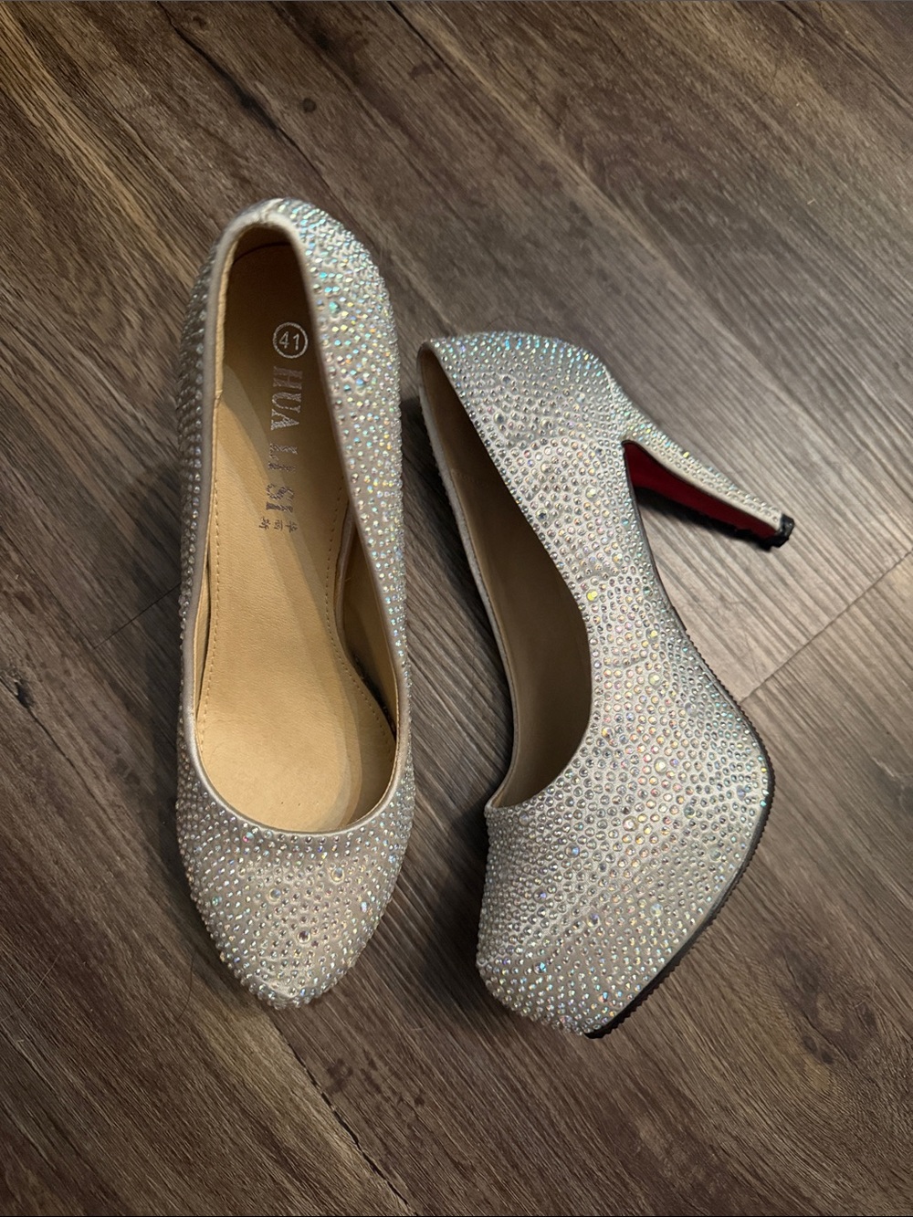 rhinestone heels